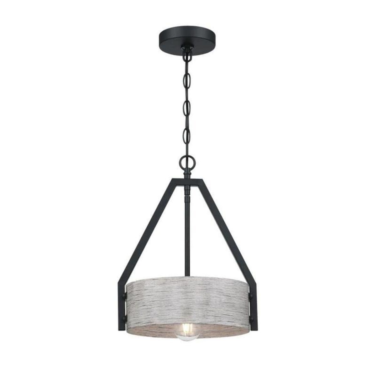 Westinghouse Lighting Callowhill One Light Indoor Pendant, Matte Black ...