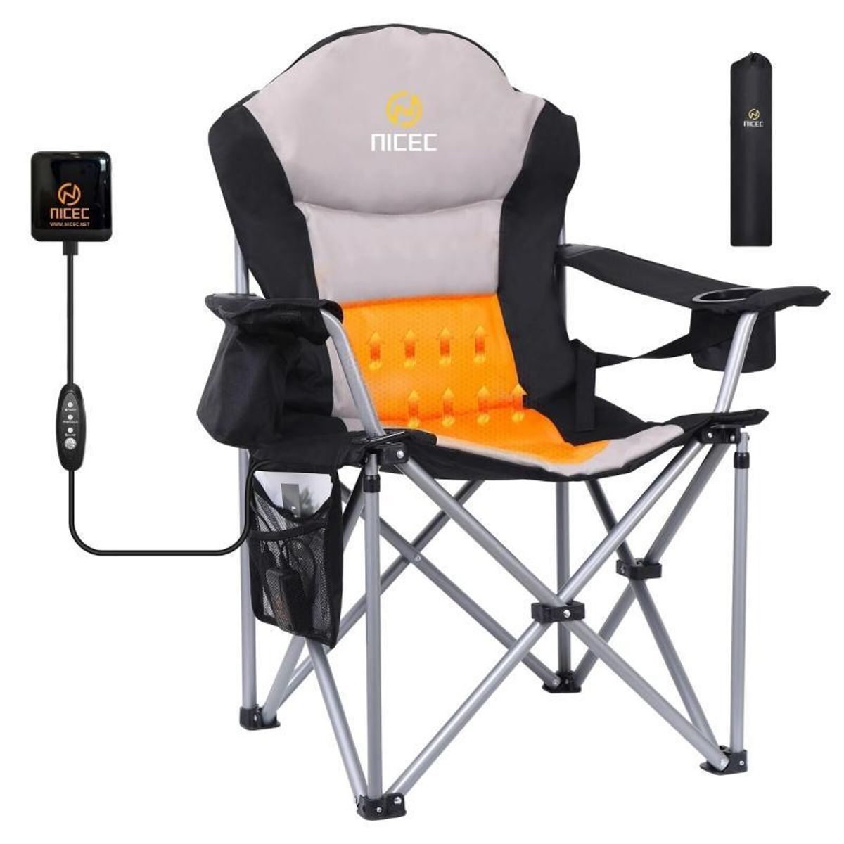 Heated Camping Chair, Heated Chair, Beach Chair, Folding Chair, Extra ...