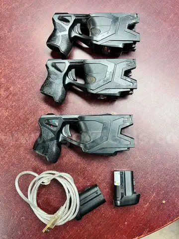 Axon Taser X2&#x27;s, Holsters, Tint Meter, Garrett Wands, GPS