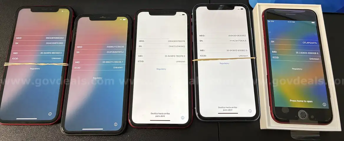 5 x iPhones - Local Pickup Only
