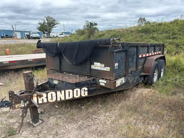 2018 Irondog DMP714 T/A 14 Ft Dump Trailer