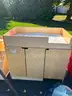 misc. items, desk, 4-drawer filing cabinet, changing table