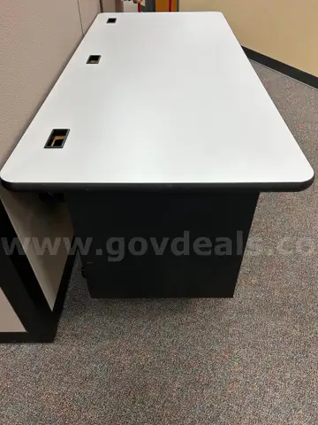 misc. items, desk, 4-drawer filing cabinet, changing table