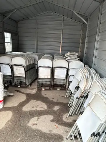 Plastic Folding chairs and carts