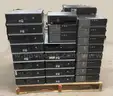 Desktop PC&#x27;s: 1 pallet of 44 Mixed model desktops. Some powered on, the rest are UNTESTED. All have HARD DRIVES REMOVED.
