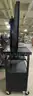 Presentation station - Toshiba 40 inch TV on top. Wheeled, with remote (untested). Powers on, used.