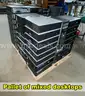 Dell desktop PCs: Multiple pallets of desktop PC's retired from a school district. POWERED ON. HARD DRIVES REMOVED.