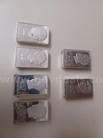 5000 grain sterling silver vintage presidential tribute bar