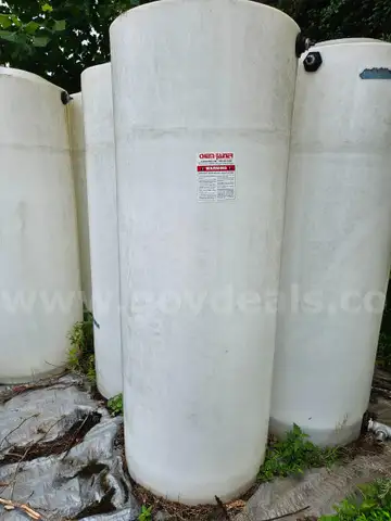 Lot of (80) approximately 250 Gallon Chem-Tainer Vertical Bulk Storage Tank-NEW
