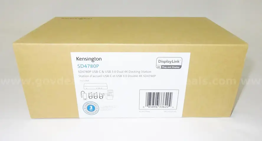 Lot 288 New in Original packaging Kensington 4K Docking Stations