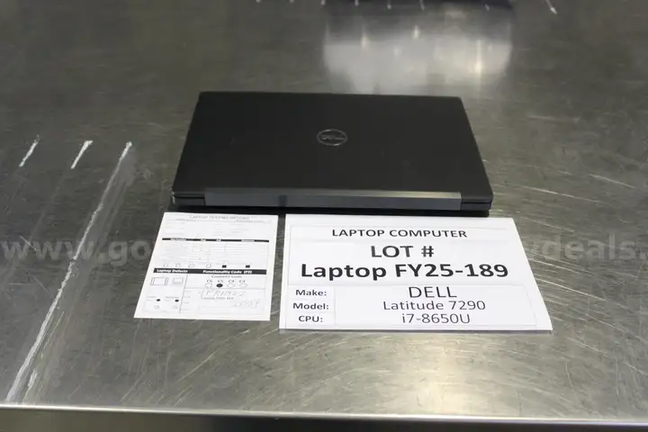 Lot of (13) Dell Latitude 7290 i7-8650U DDR4 16gb Laptops