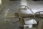 (1) Brewer T-exam table W/Foot pedal
