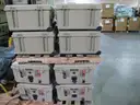 Lot of (16)Durable heavy duty storage cases with handle and wheels
