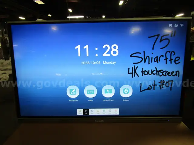 75 in SHIRAFFE 4K TOUCHSCREEN MONITOR
