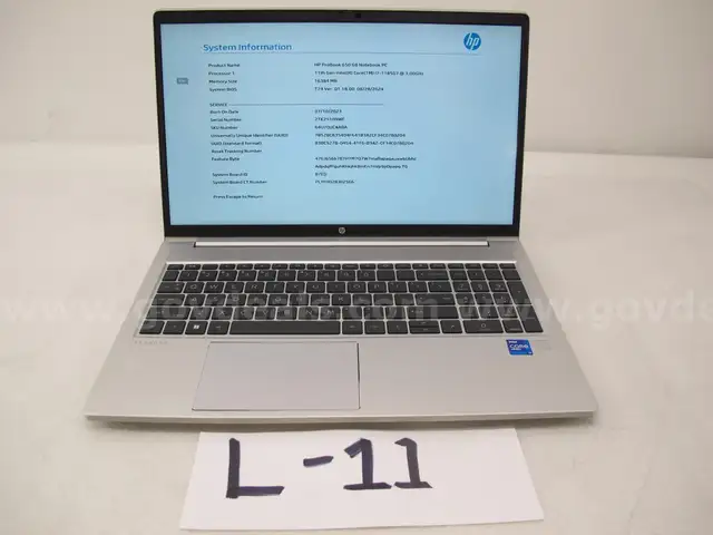LOF of (3) DELL/HP LAPTOP 10TH AND 11 GEN