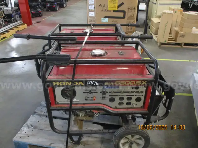 (2) Honda EM 6500 SX Generator 5.5 KVA