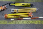 LOT OF (7) TRI PODS FOR SURVEYING EQIPMENT!