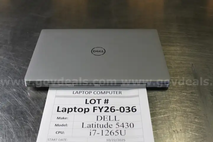 Lot of (8) Dell Latitude 5430 i7-1265U DDR4 32gb Laptops