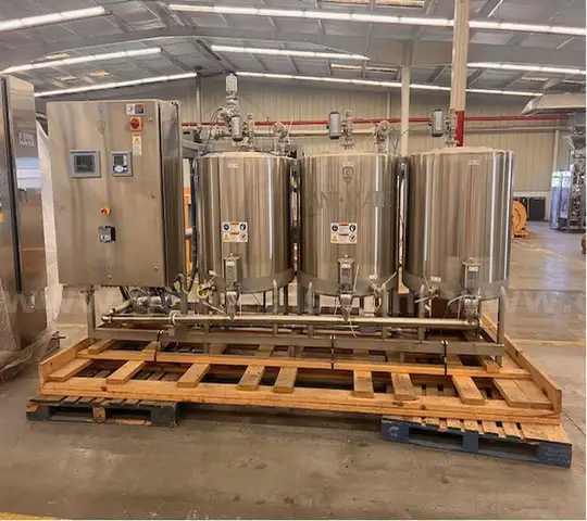 3 100 Gallon Tank CIP System Never Used