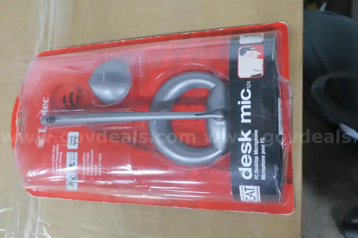LOT OF (4) LABTEC DESK MIC 524 PC DESKTOP MICROPHONE- NEW IN BOX!
