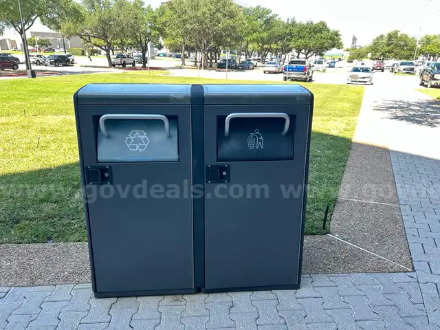 Big Belly Solar Trash and Recyclables Compactor