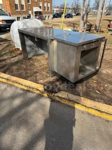 stainless steel counter