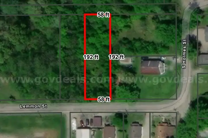Large 58 x 192 Sq Ft (0.25 Acres) Lot in ORIENT, IL