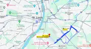 Large 150 x 130 Sq Ft Residential City Lot 10.3 miles from Downtown St Louis