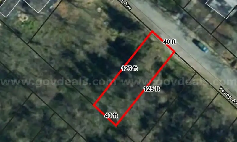 40 Ft X 125 Ft Lot 0.3 miles from Randolph County Buildings