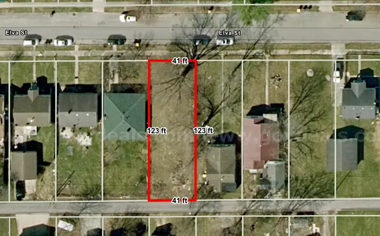 (41’ X 123’) Residential City-lot in Anderson, IN, 38 Miles North-East of Indianapolis,