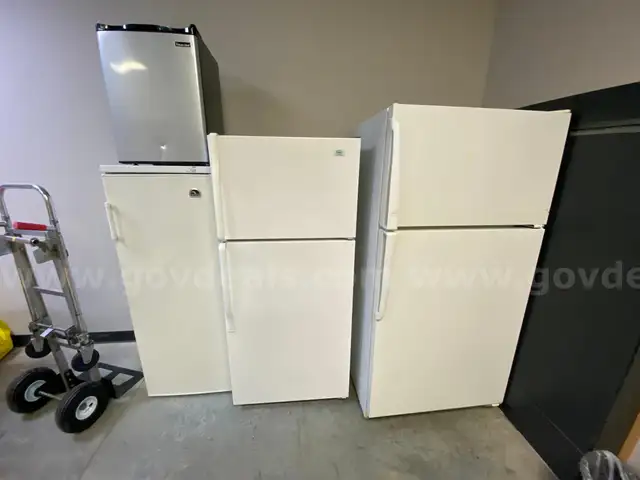 Lot of 4 Refrigerators/1 Freezer