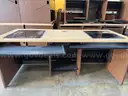 Computer Training Desk with Downview Monitor Mount
