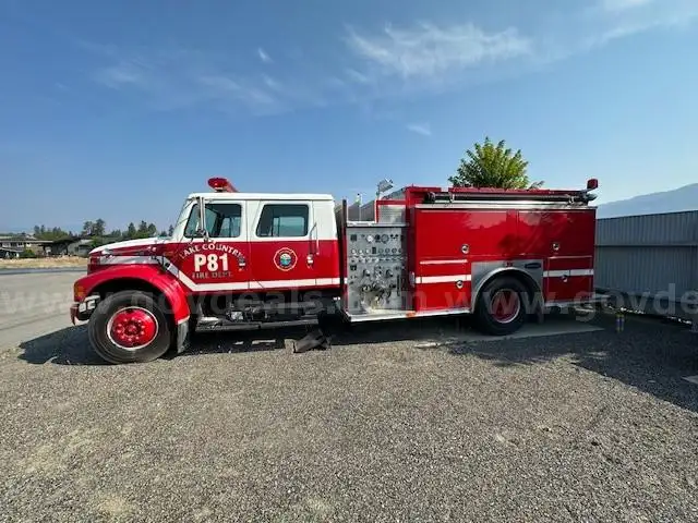1998 International 4900 Fire Truck/Pumper - Diesel Engine - L6, 8.7L (530CID)