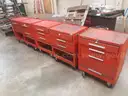 Lot of 5 Kennedy Tool Boxes