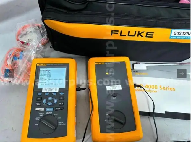 Fluke Networks DSP-4000 ethernet & fiber cable Analyzer Meter & DSP-4000SR Smart Remote