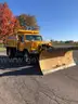 1999 International 4900 DT466E Dump Truck with Spreader and Plow