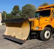 1999 International 4900 DT466E Dump Truck with Spreader and Plow