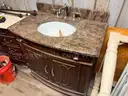 36 IN. X 21 IN. VANITY WITH MARBLE TOP