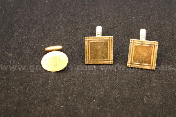 Gold Colored Cuff Links