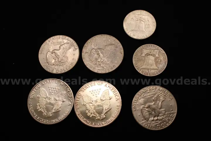 Lot of Coins and Bills