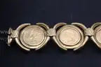 Bracelet containing 5 coins