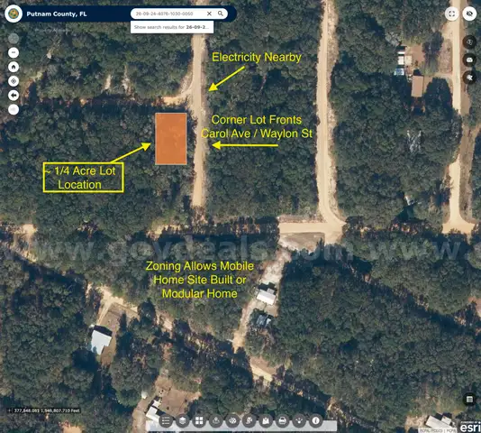 1/4 Acre Buildable Lot Putnam County Florida