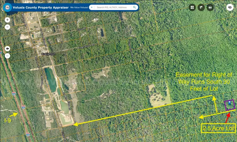 2.50 Acre Volusia County, Florida No Reserve