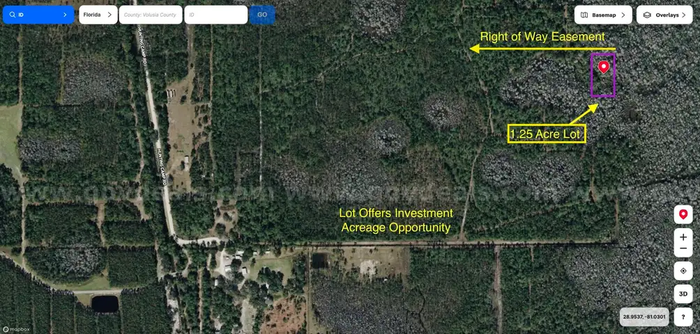 1.25 Acre Volusia County, Florida No Reserve