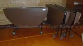 3 Folding Round Cafeteria Tables