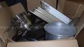 8 Boxes of Loose Kitchen Items (pots, pans, etc)
