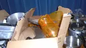 8 Boxes of Loose Kitchen Items (pots, pans, etc)
