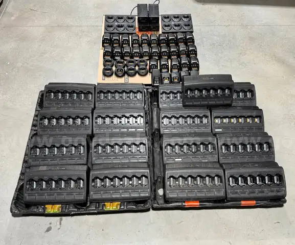 Large Lot – Motorola IMPRES Adaptive & Multi-Unit Radio Battery Chargers (Mixed Lot)