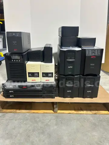 Lot of 16 Battery Backups with Batteries installed. (UPS &#x26; Surge Protectors)