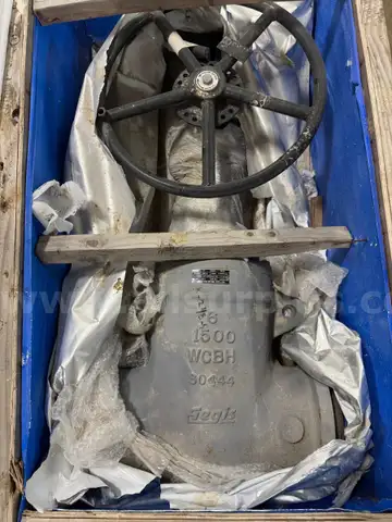 6 1500 PRESSURE SEAL GATE WCB WITH GEAR WITH MTR, Qty 2